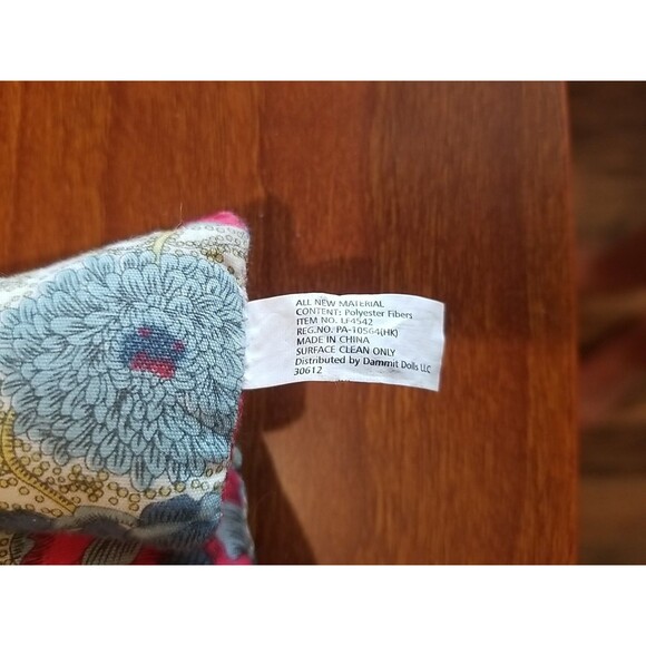 Dammit Doll Stress Funny Gag Gifts Birthday Parody Joke Red White Blue Flowers - Picture 4 of 9